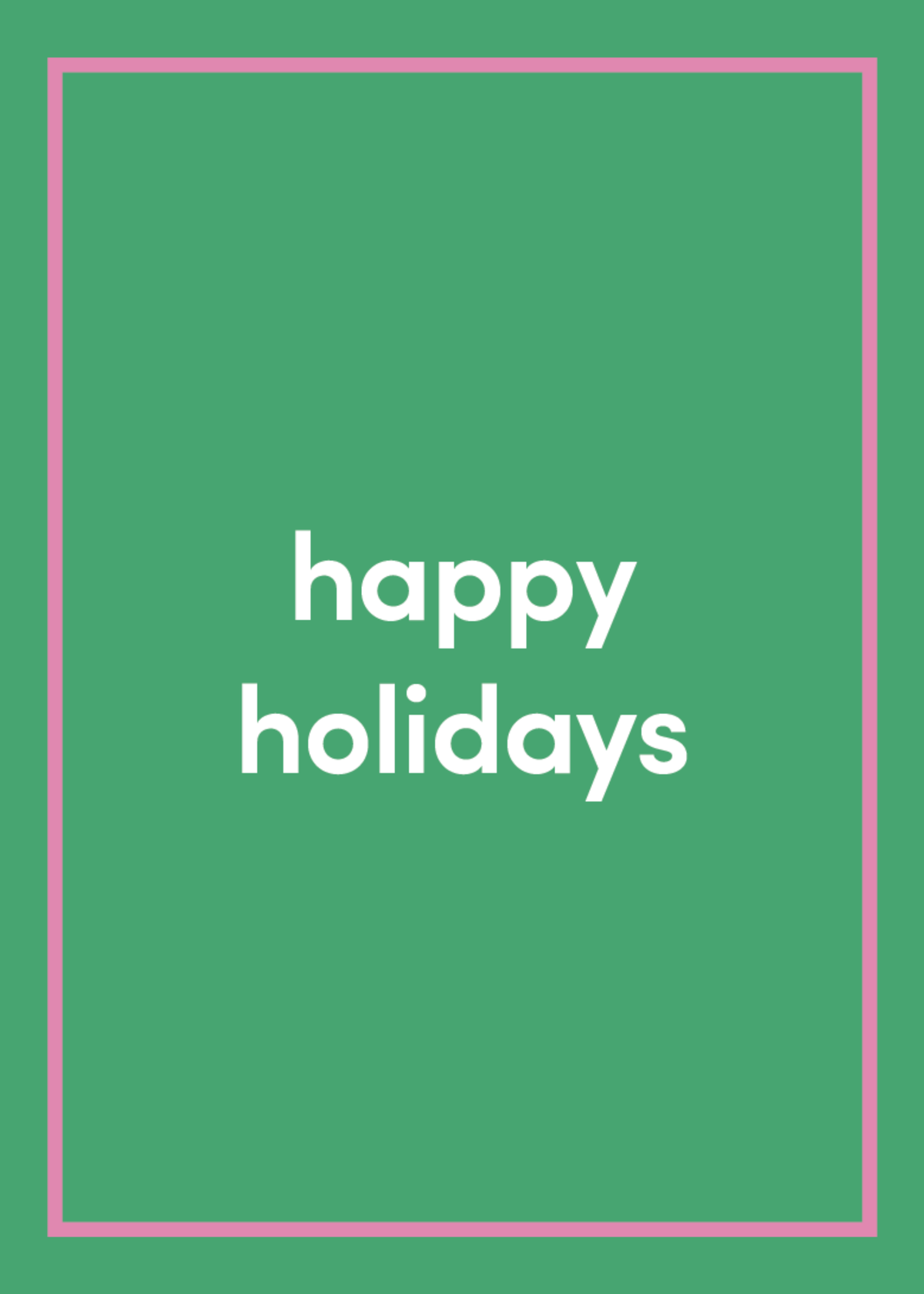 Happy Holidays Greeting Card J0
