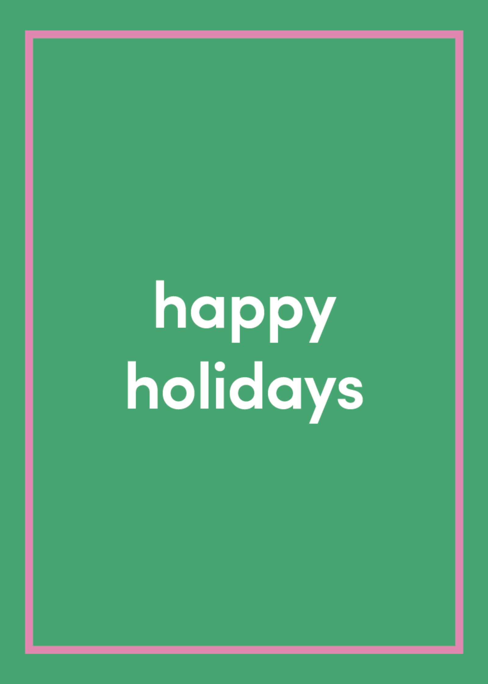 Happy Holidays Greeting Card J0