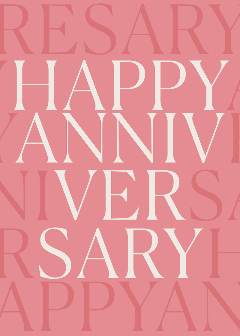 Happy Anniversary Greeting Card V9