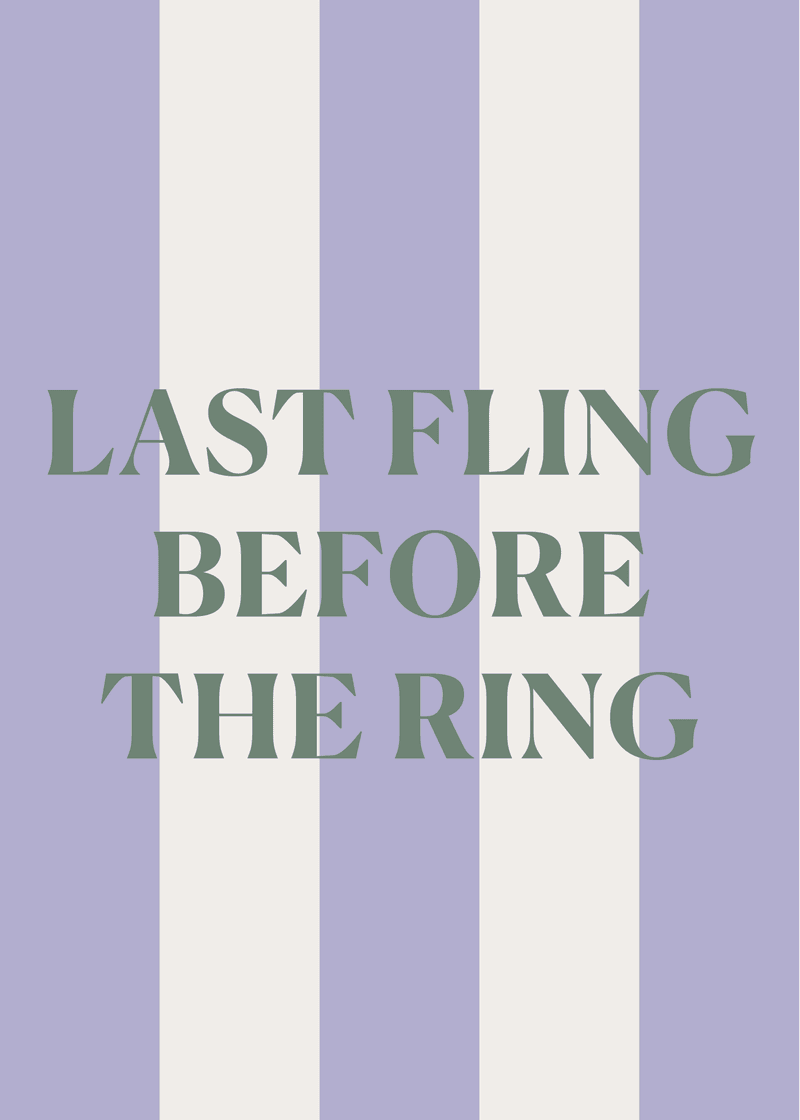 Last Fling Greeting Card B7