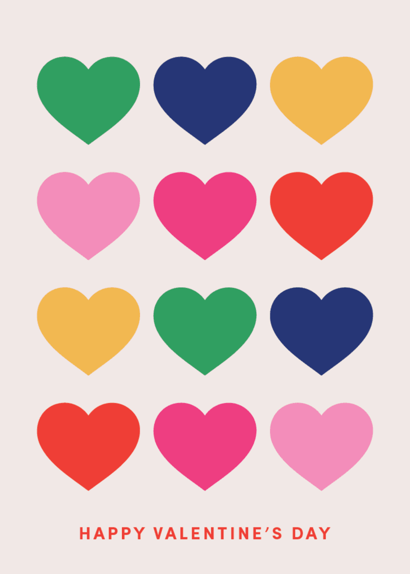 Hearts Greeting Card N4