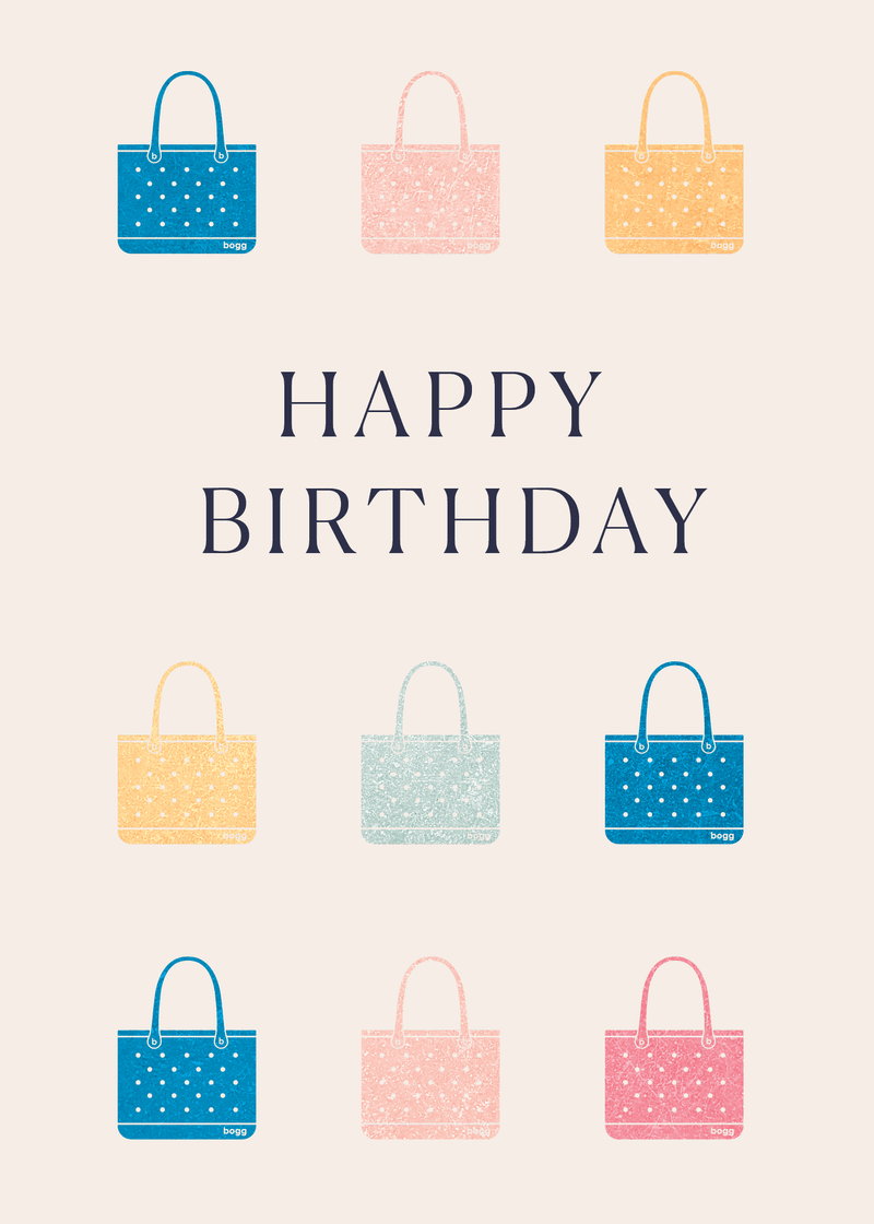 Happy Birthday Totes Greeting Card A2