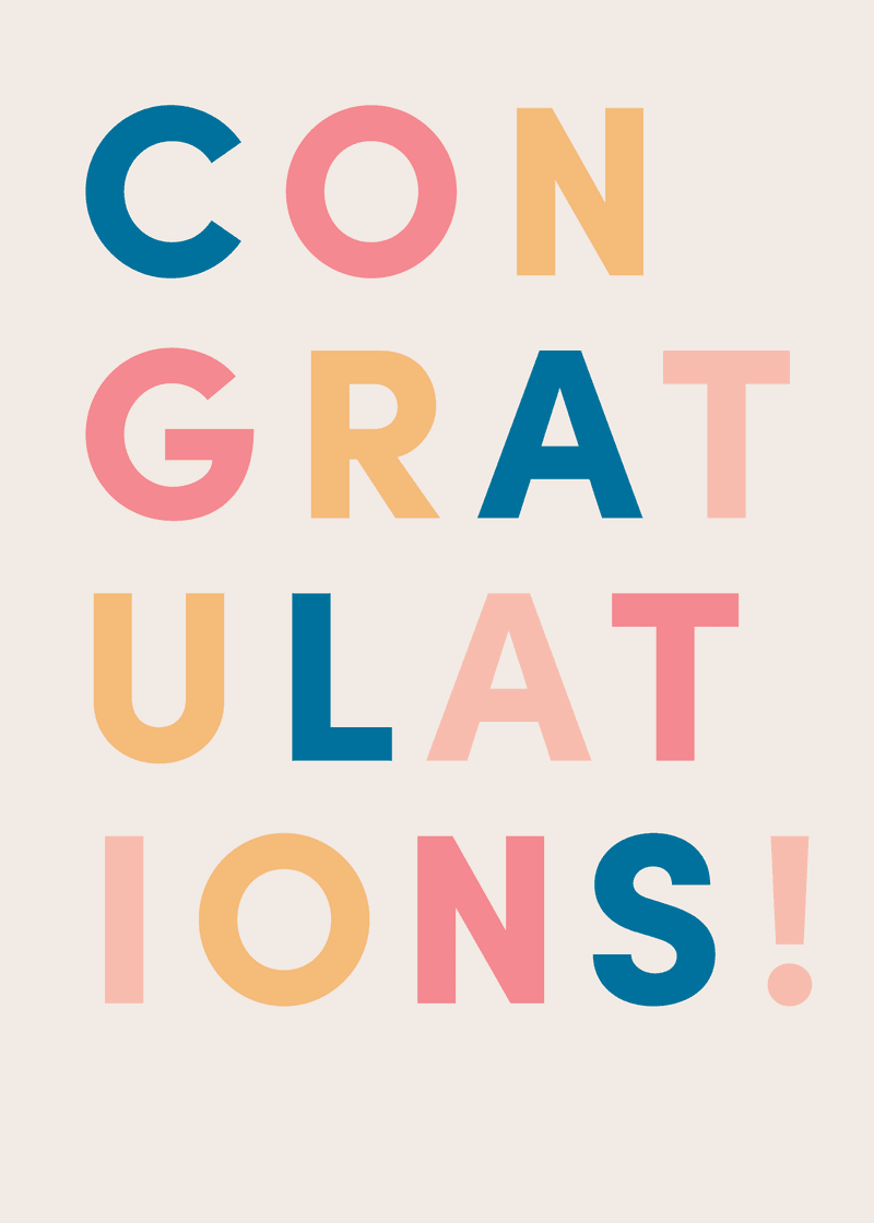 Congratulations Greeting Card R6