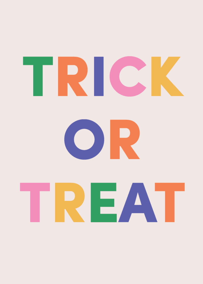 Trick or Treat Greeting Card Q7