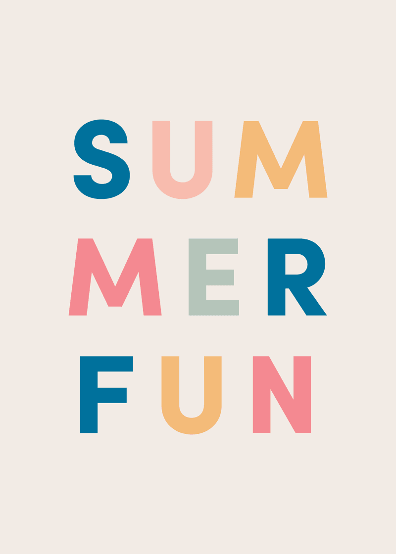 Summer Fun Greeting Card B1