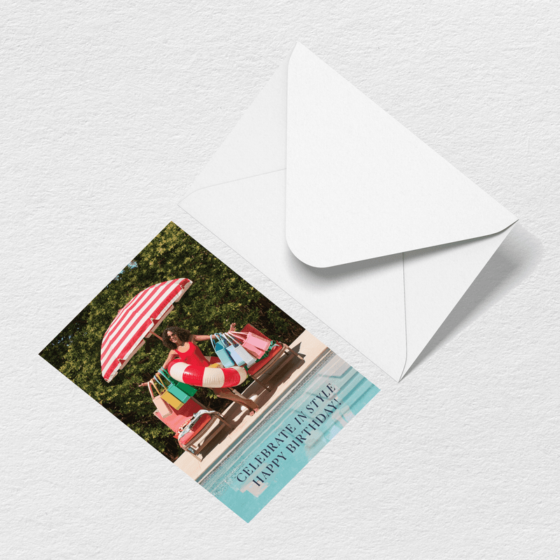 Happy Birthday Umbrella Greeting Card H6