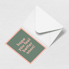 Feel Better Soon Greeting Card S6
