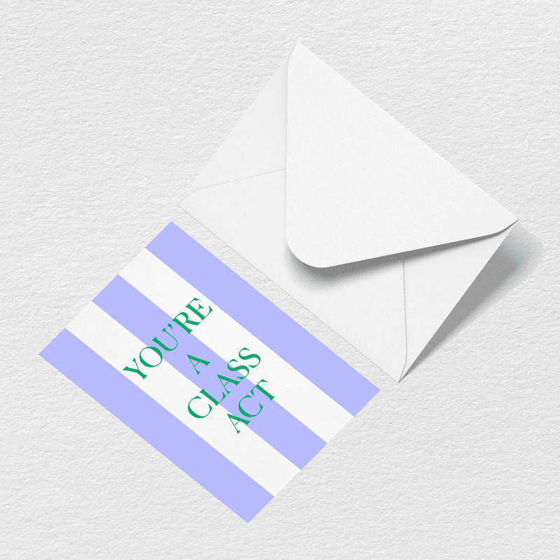 Class Act Greeting Card F5