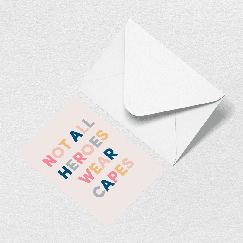 Heroes Greeting Card A1