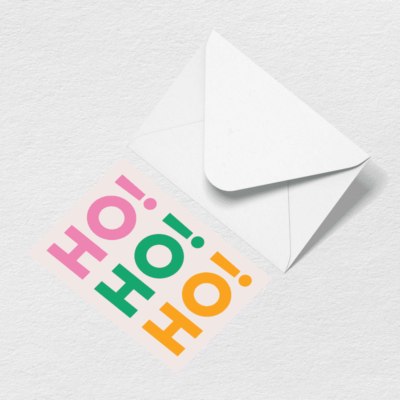 Ho Ho Ho Greeting Card S0