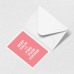 Keep Calm Greeting Card F2