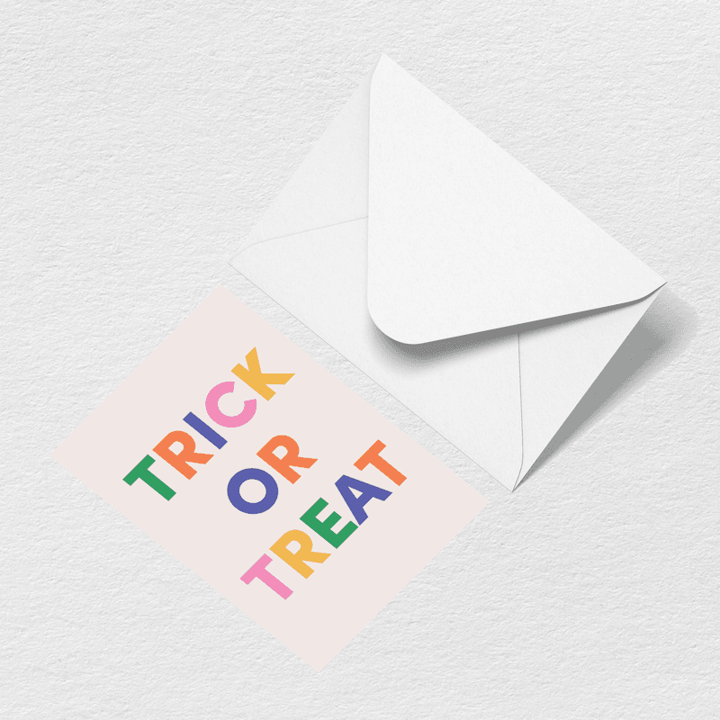 Trick or Treat Greeting Card Q7