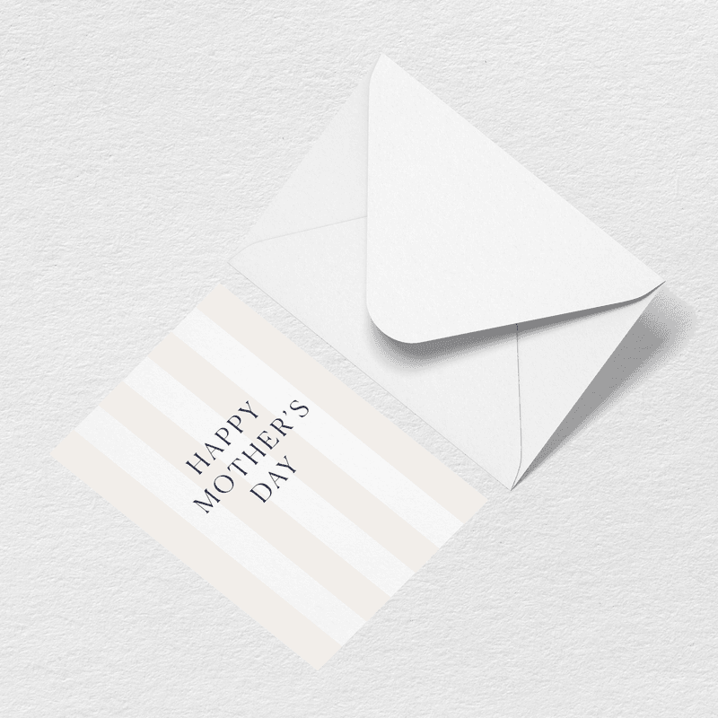 Mother's Day Stripes Greeting Card F1