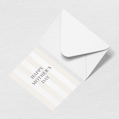 Mother's Day Stripes Greeting Card F1