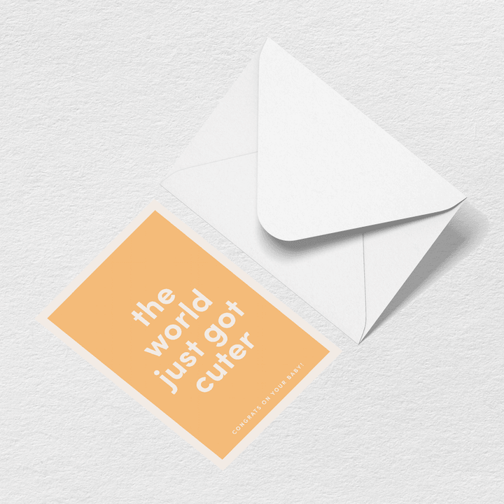 World Just Got Cuter Greeting Card U2