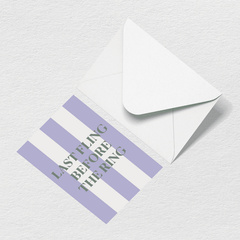 Last Fling Greeting Card B7